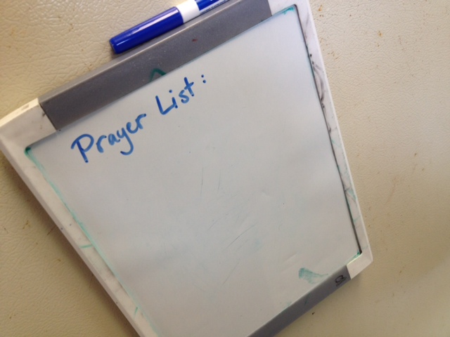 Our not-so-white board!