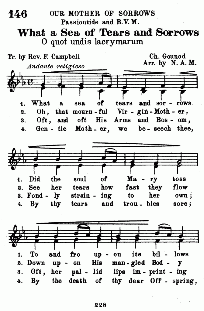 What a Sea of Tears and Sorrows - Traditional Catholic Living